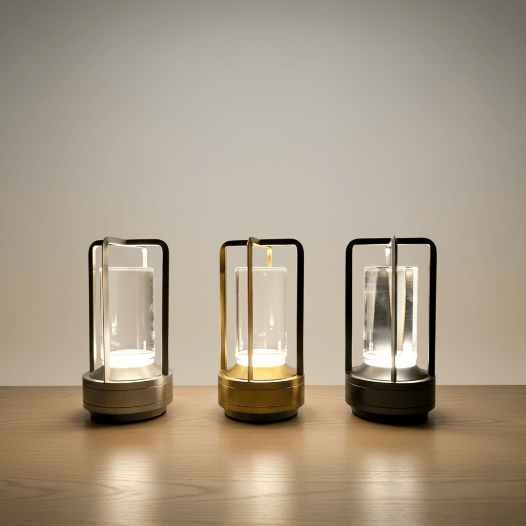 LuminaraGlow | Stylish Portable LED Camping Lantern for Outdoor Lights