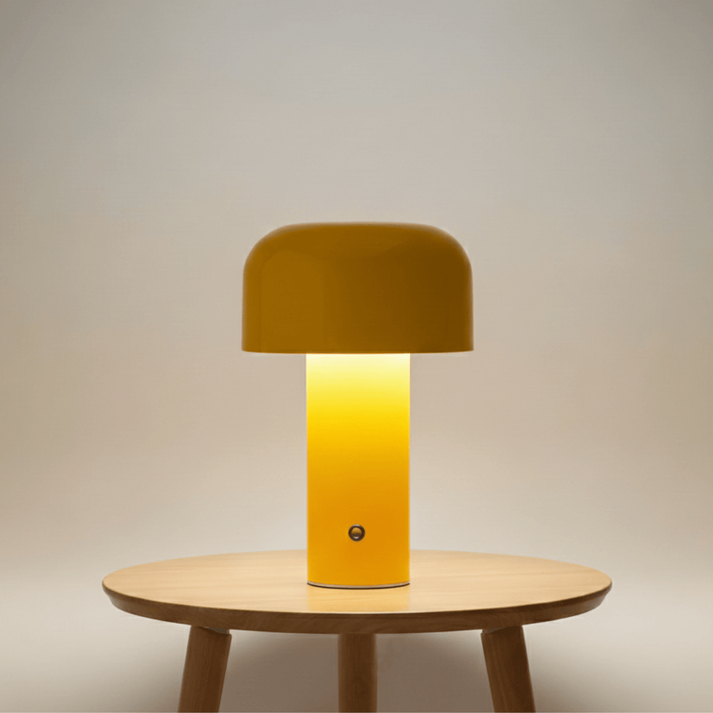 MushroomGlow | Chic Cordless Touch Control Table Lamp for Modern Spaces