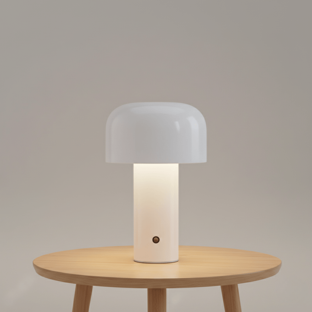 MushroomGlow | Chic Cordless Touch Control Table Lamp for Modern Spaces