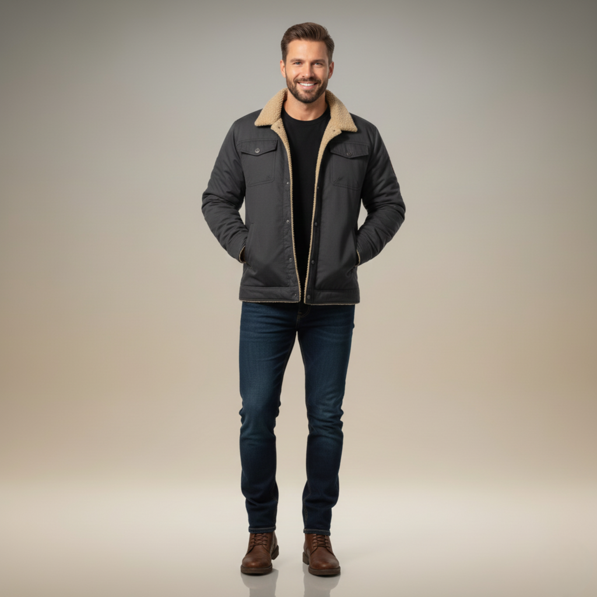 Ethan | Stylish Thick Mens Winter Coat for Cold Weather