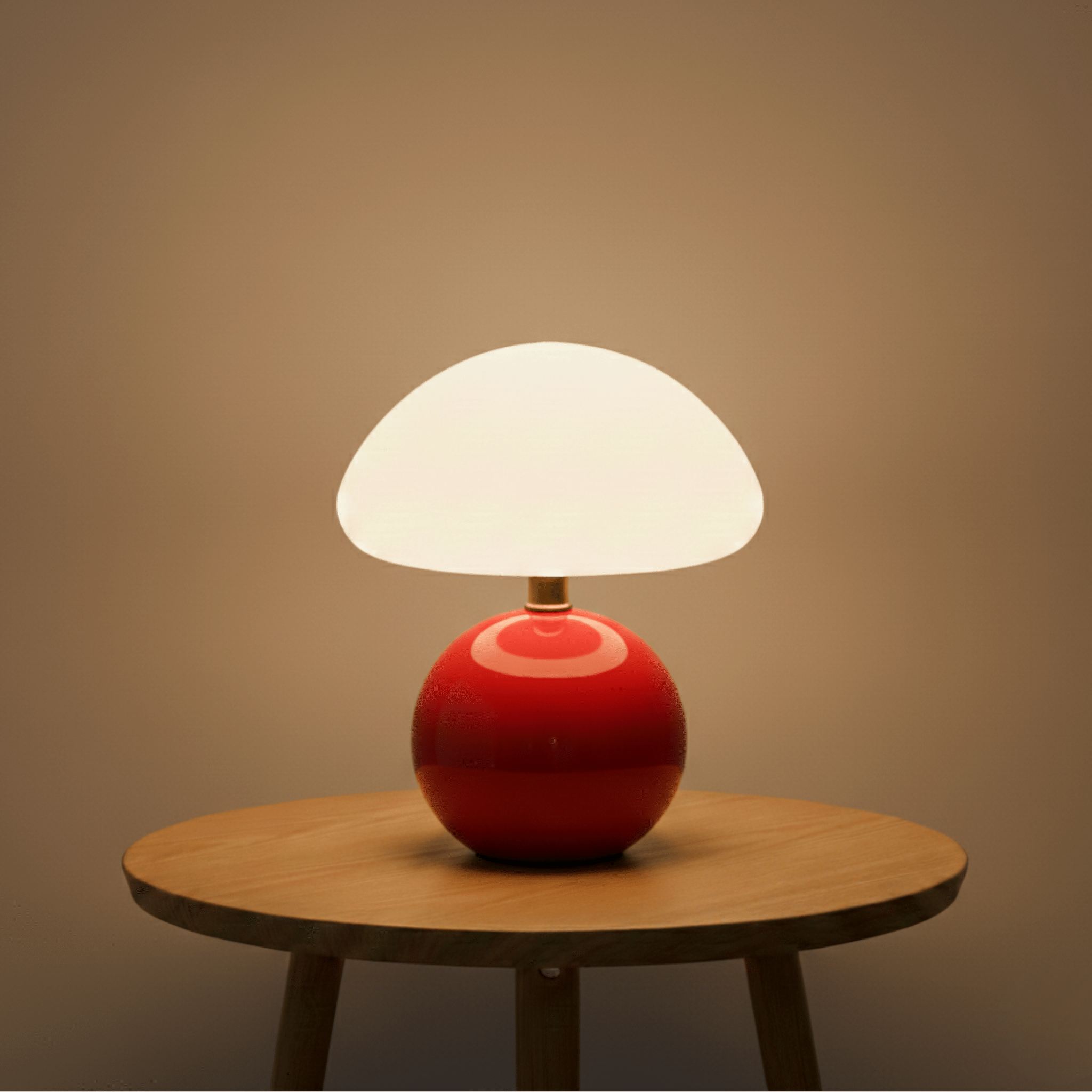 MushroomGlow | Elegant Unique Ceramic Table Lamp for Bedroom Decor