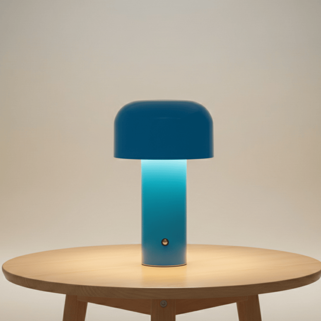 MushroomGlow | Chic Cordless Touch Control Table Lamp for Modern Spaces