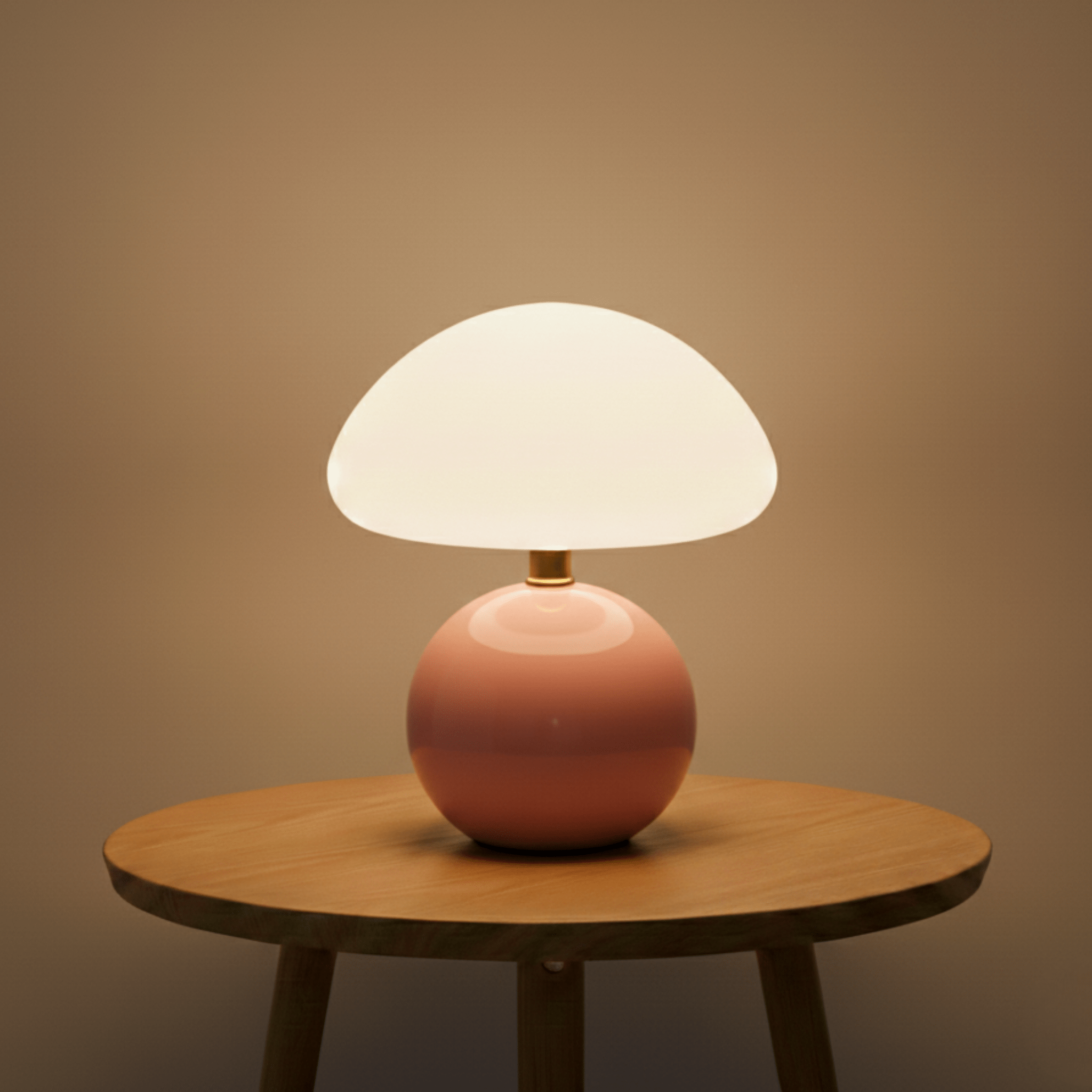 MushroomGlow | Elegant Unique Ceramic Table Lamp for Bedroom Decor