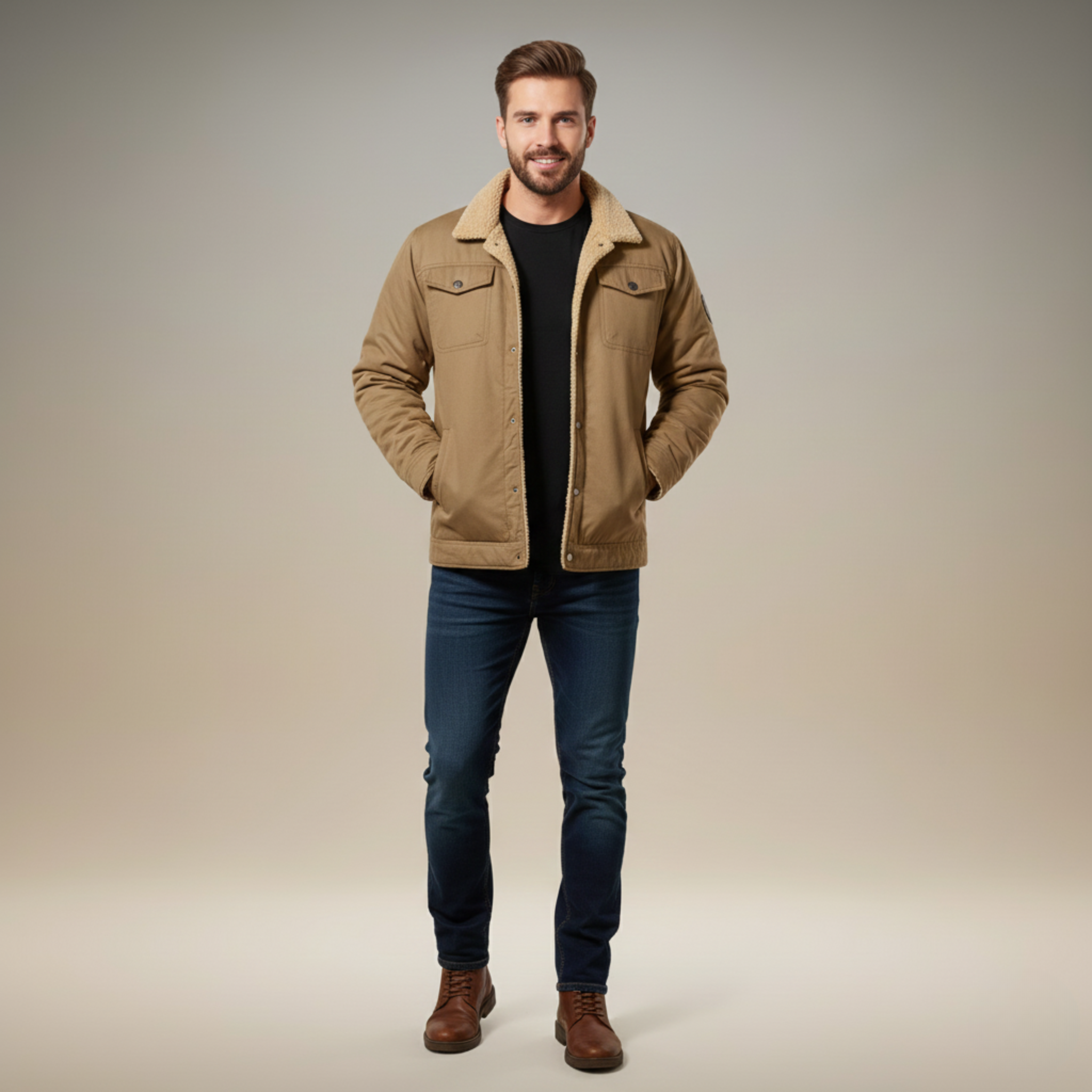 Ethan | Stylish Thick Mens Winter Coat for Cold Weather