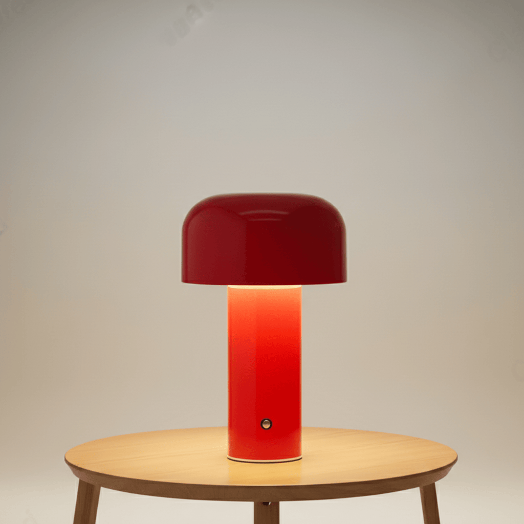 MushroomGlow | Chic Cordless Touch Control Table Lamp for Modern Spaces