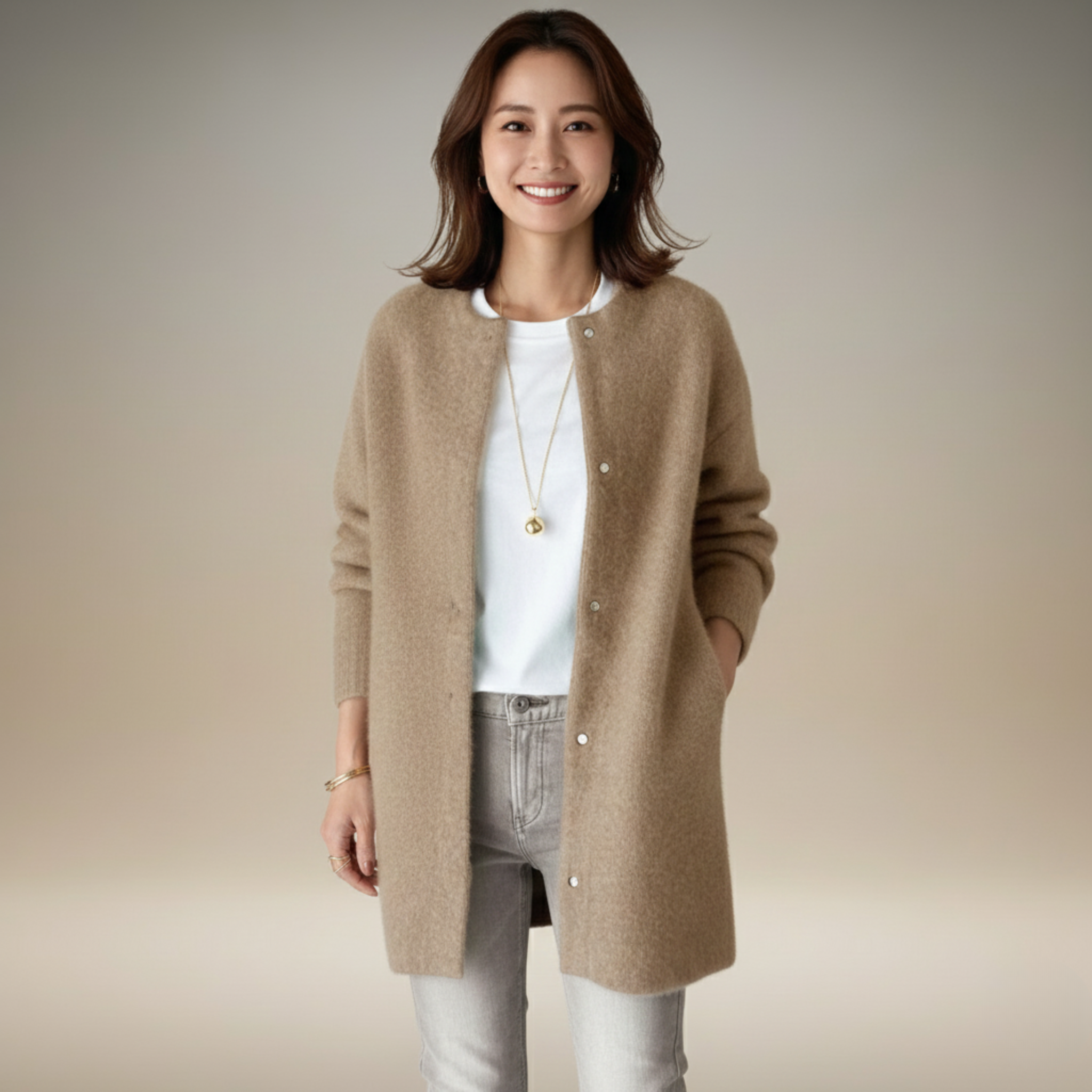 Olivia | Elegant Warm Long Cardigan for Women