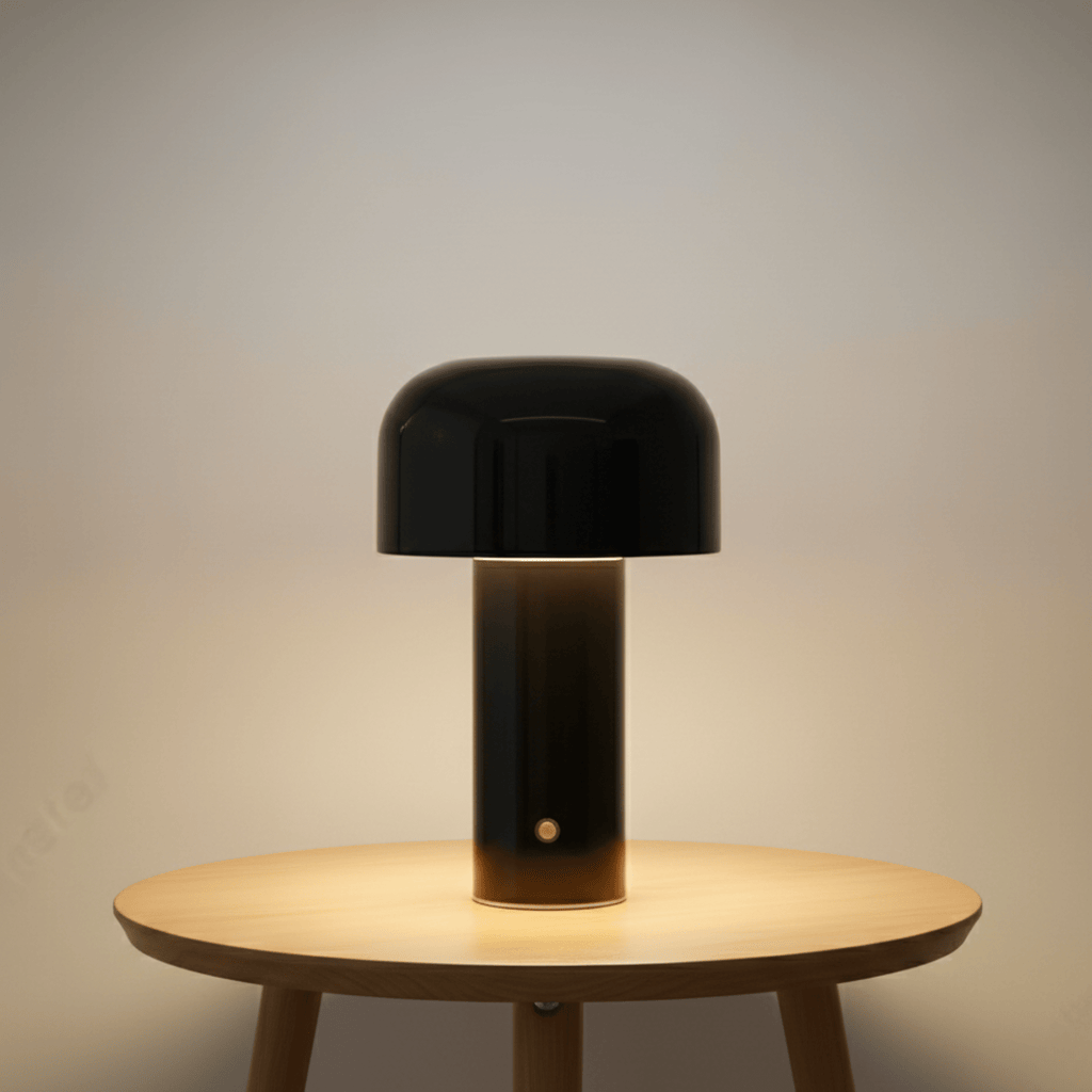 MushroomGlow | Chic Cordless Touch Control Table Lamp for Modern Spaces