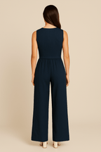 Ava | Stylish Linen Women's Suit & Wide-Leg Trousers Set 8