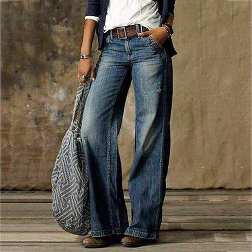 Baggy Jeans Women | High-Waisted Wide-Leg & Vintage Wash Design