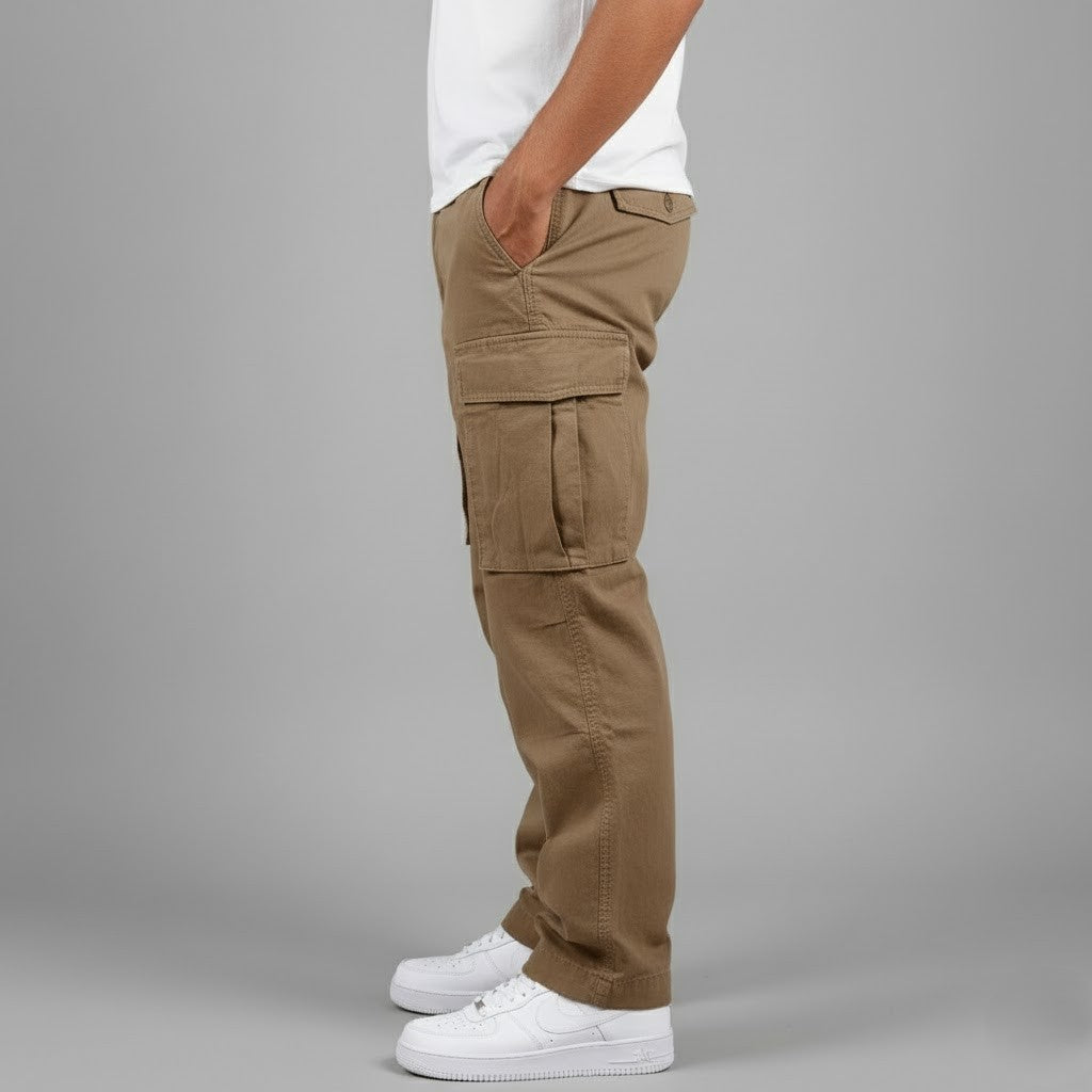 Benjamin | Men’s Relaxed Fit Cargo Pants with Side Pockets Streetwear 2