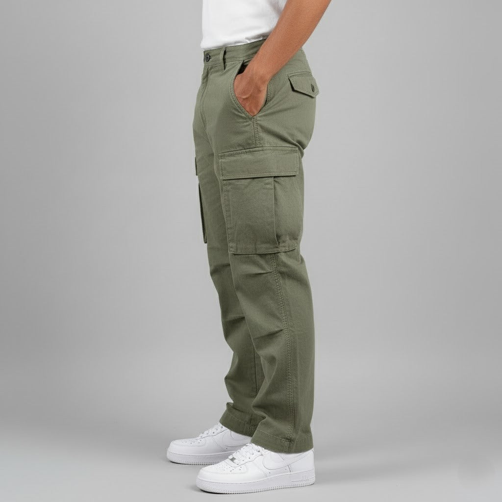 Benjamin | Men’s Relaxed Fit Cargo Pants with Side Pockets Streetwear 5