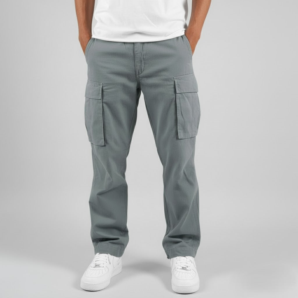 Benjamin | Men’s Relaxed Fit Cargo Pants with Side Pockets Streetwear 7