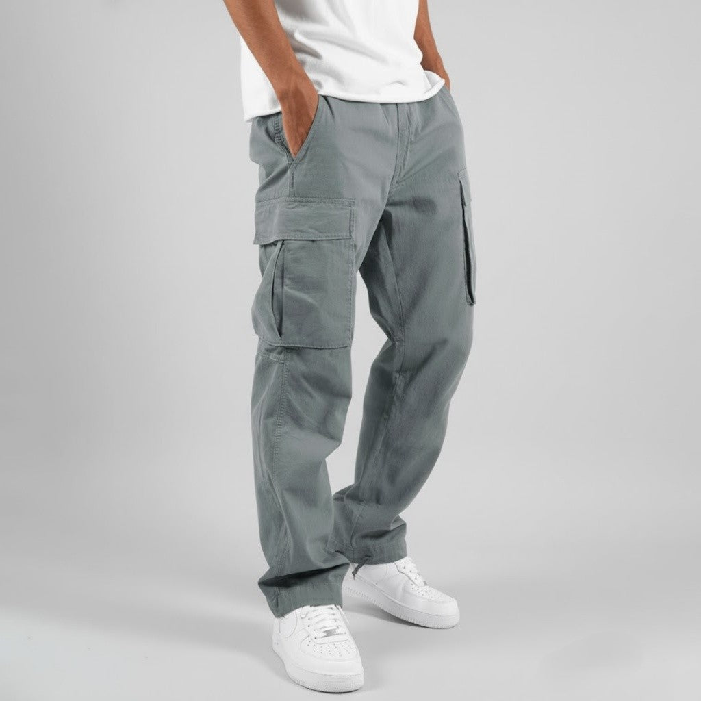 Benjamin | Men’s Relaxed Fit Cargo Pants with Side Pockets Streetwear 8