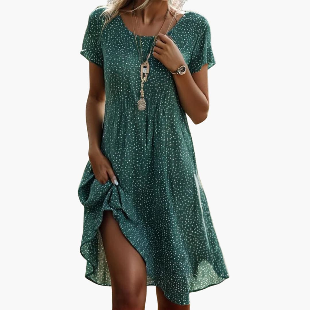 Boho Midi Dress Women's | Flowy Fit & Floral Print