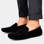Brown Suede Men's Driving Loafers UK – Casual Slip-On Shoes, Smart Casual Office Wear 0