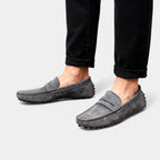 Brown Suede Men's Driving Loafers UK – Casual Slip-On Shoes, Smart Casual Office Wear 3