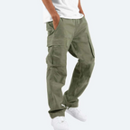 Cargo Pants Men | Multi-Pocket & Relaxed Straight Leg Design
