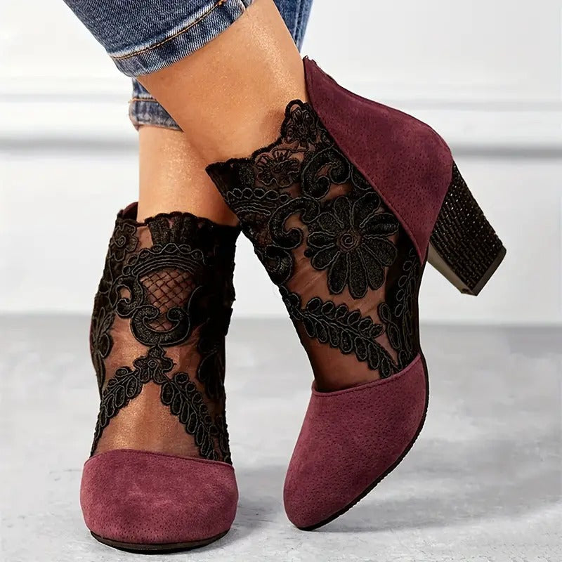 Charlotte | Women's White Heels 1