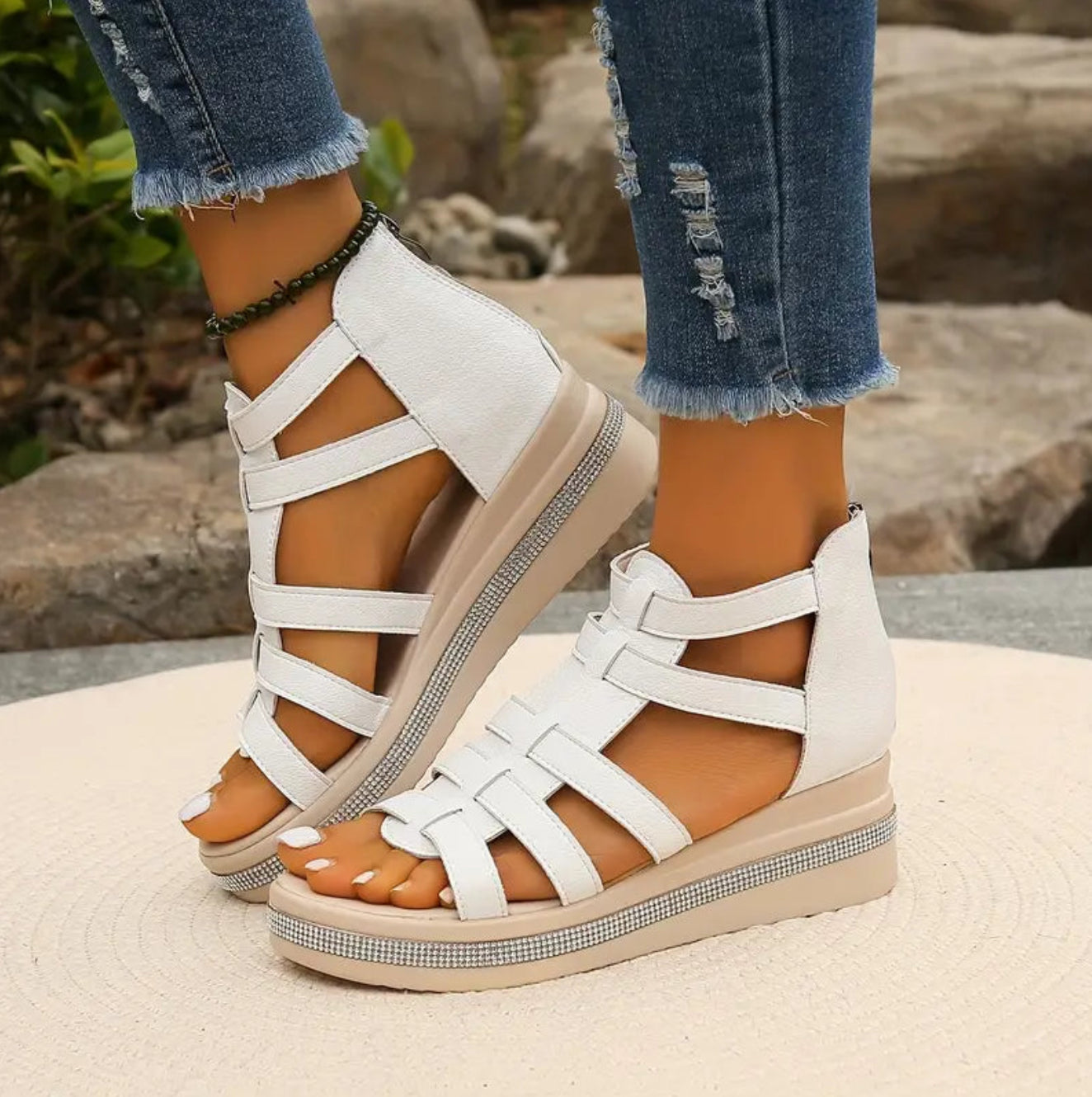 Chloe | Elegant Wedge Sandals 2