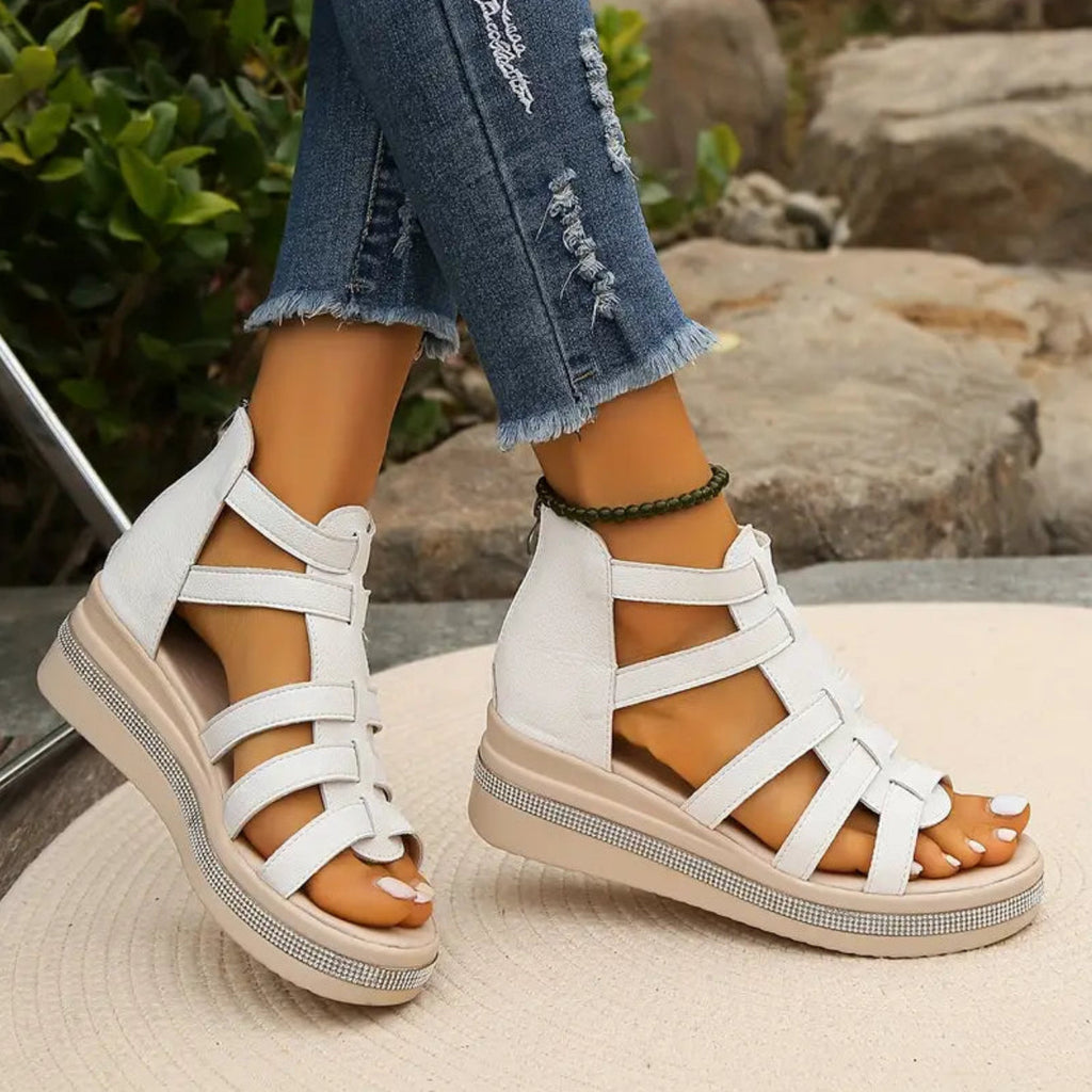Chloe | Elegant Wedge Sandals 4