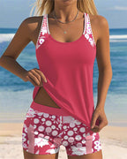 Darcey | Women Floral Print Tankini Swim Set 0