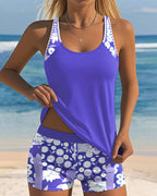 Darcey | Women Floral Print Tankini Swim Set 2
