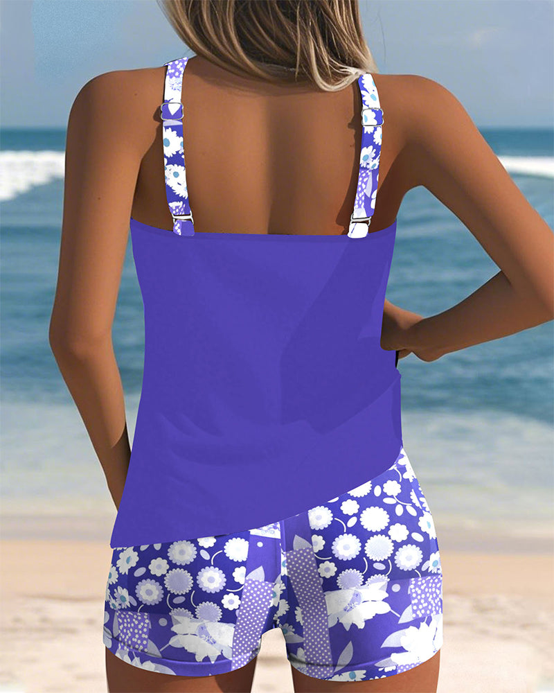 Darcey | Women Floral Print Tankini Swim Set 3