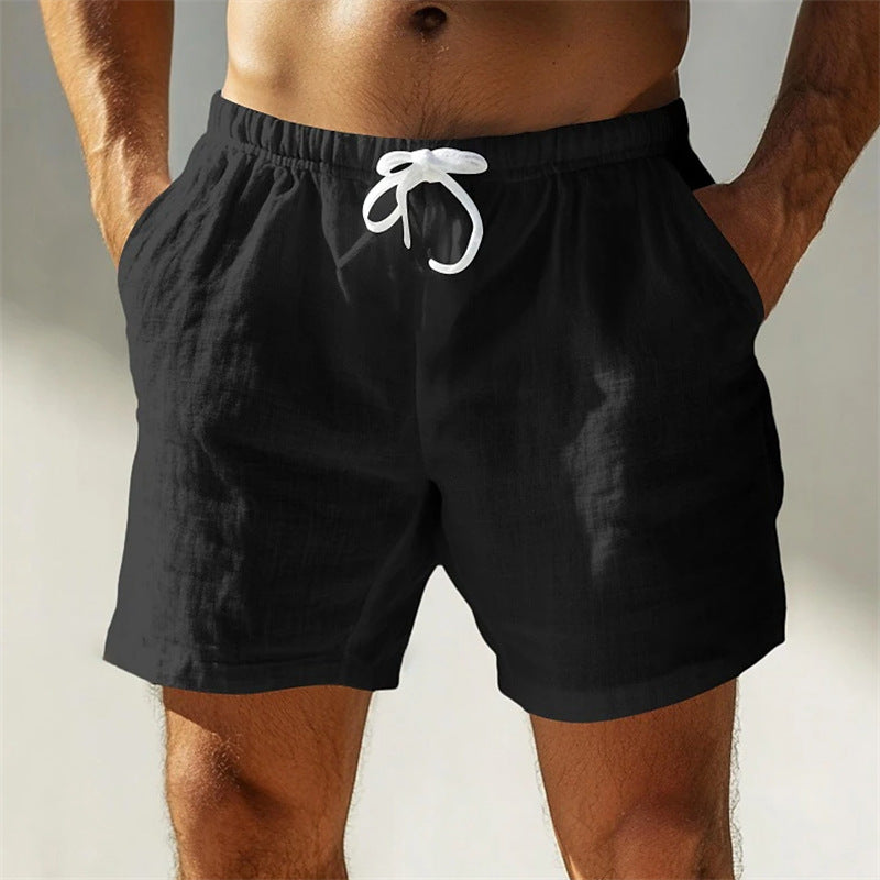 Dylan Cotton Men's Shorts - Breathable Cut with Loose Fit and Summer Half Thigh Length 0