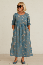 Eliza | Relaxed Midi Dress - Effortless Elegance, Everyday Comfort 4