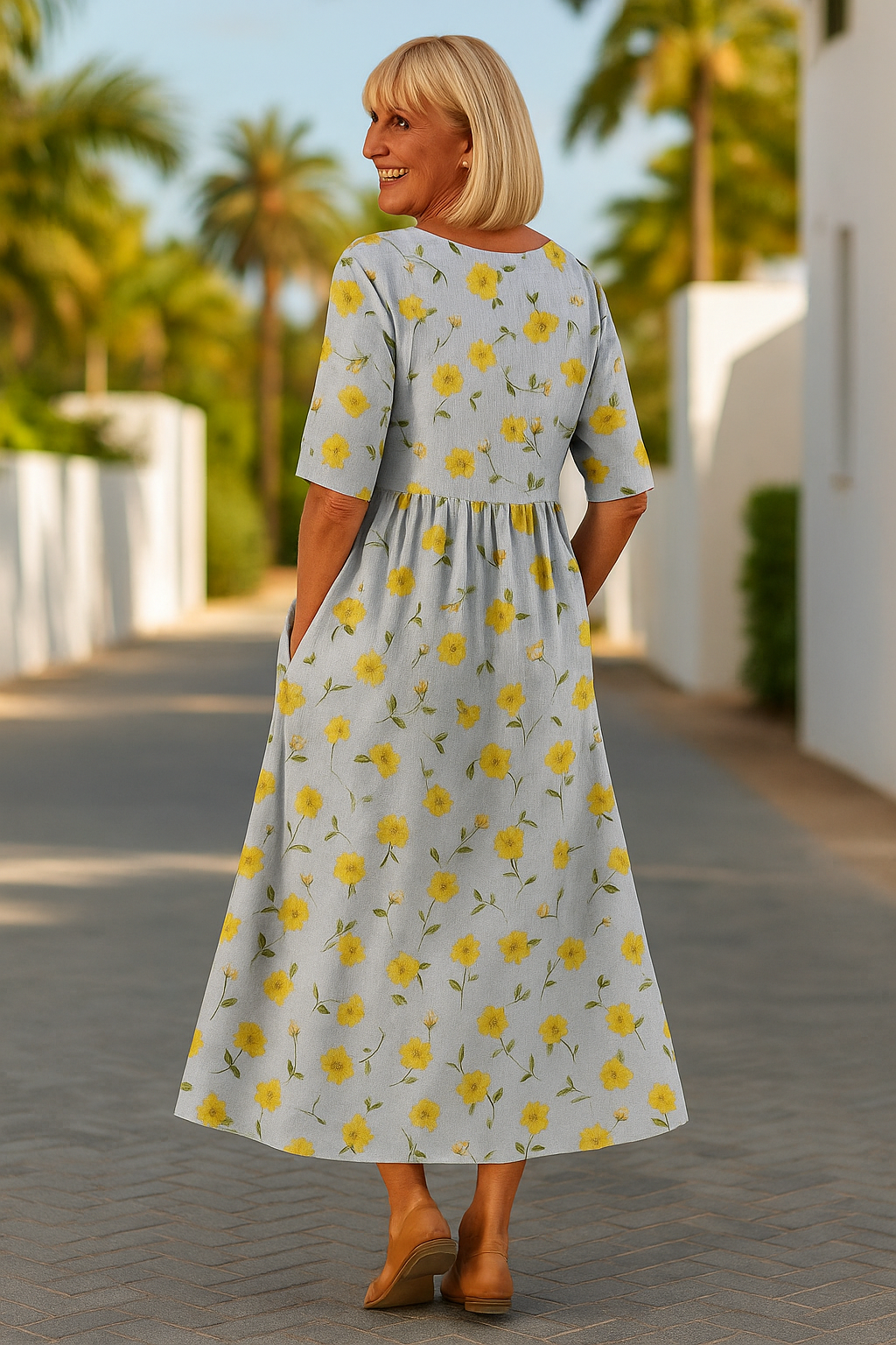 Eliza | Relaxed Midi Dress - Effortless Elegance, Everyday Comfort 6