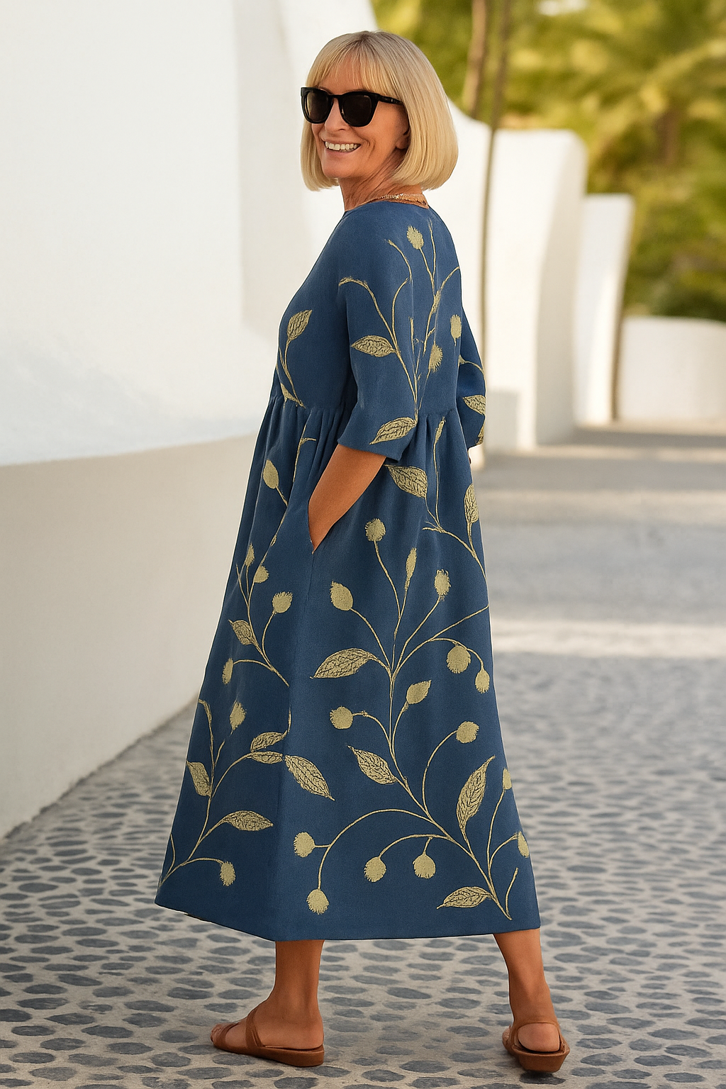 Eliza | Relaxed Midi Dress - Effortless Elegance, Everyday Comfort 8