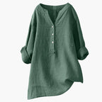 Emily | Stylish Long Sleeve Women's Blouse in Woven Linen 0