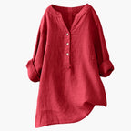 Emily | Stylish Long Sleeve Women's Blouse in Woven Linen 2