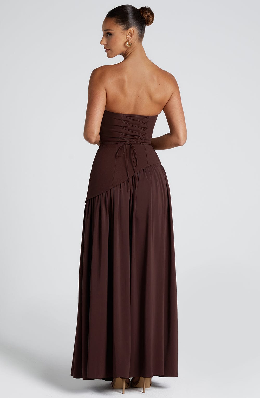 Emma | Chic Strapless Summer Maxi Dress for Wedding Guests