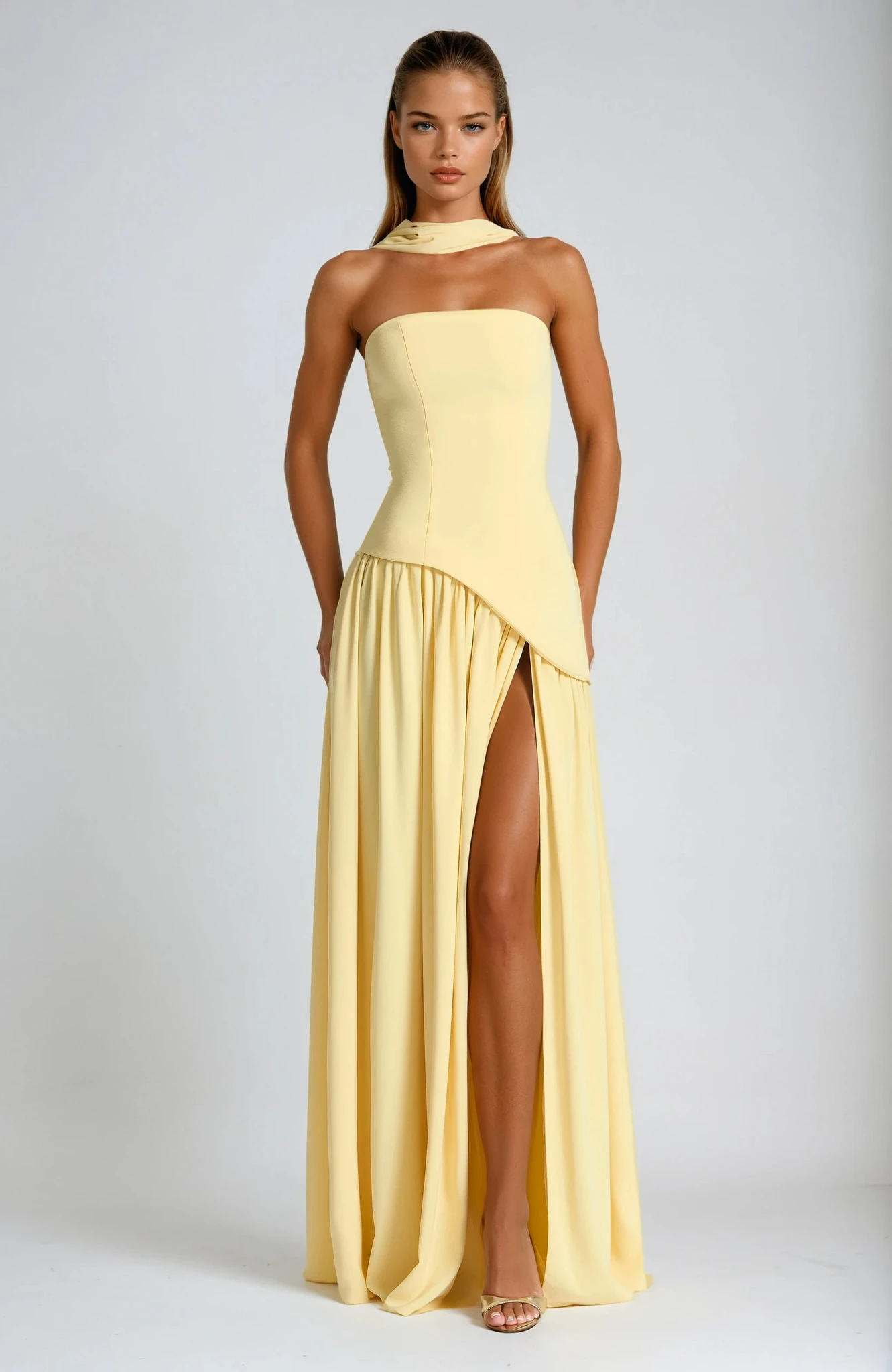 Emma | Chic Strapless Summer Maxi Dress for Wedding Guests