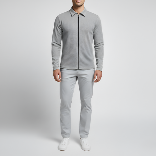 Ethan | Modern Long Sleeve Polo Shirt for Men