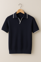 Ethan | Modern Slim Fit Men's Polo Shirt With Contrast Trim