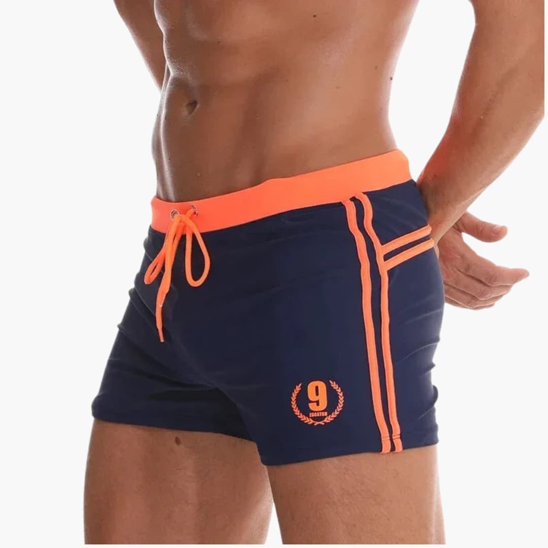 Ethan | Durable Slim Fit Mens Swim Trunks for Pool Enthusiasts 0