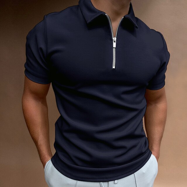 Ethan | Modern Fit Stylish Men's Polo Shirt with Zip Closure 1
