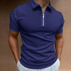 Ethan | Modern Fit Stylish Men's Polo Shirt with Zip Closure 10