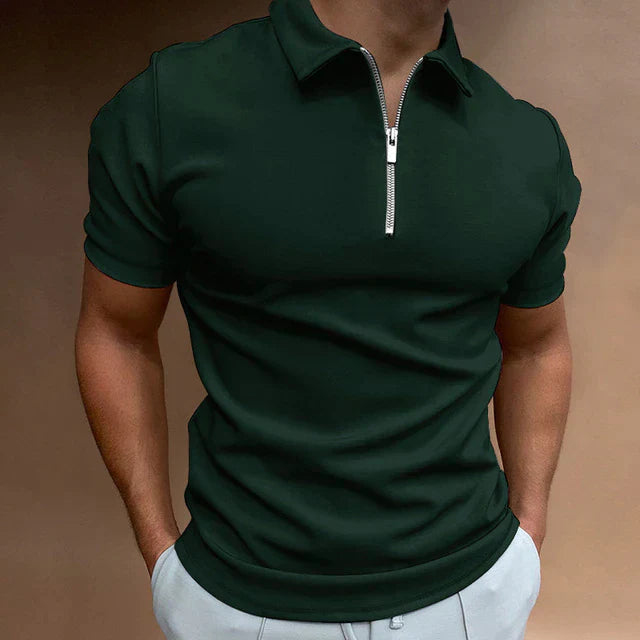 Ethan | Modern Fit Stylish Men's Polo Shirt with Zip Closure 11