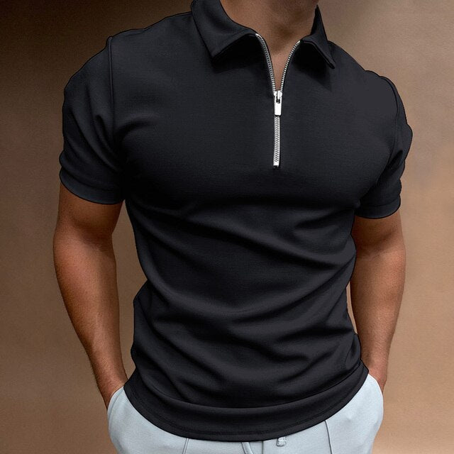 Ethan | Modern Fit Stylish Men's Polo Shirt with Zip Closure 8