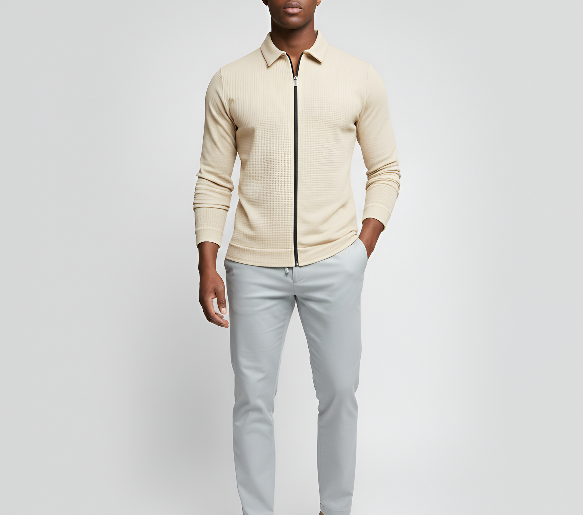 Ethan | Modern Long Sleeve Polo Shirt for Men 3