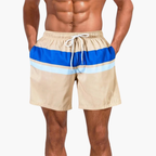 Ethan | Modern Striped Men's Swim Shorts for Beach and Pool 4
