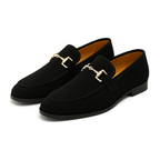 Ethan | Stylish Black Slip-On Loafers for Women with Metal Accents 3