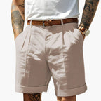 Ethan | Stylish Front Pleated Mens Chino Shorts 3