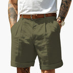 Ethan | Stylish Front Pleated Mens Chino Shorts 4