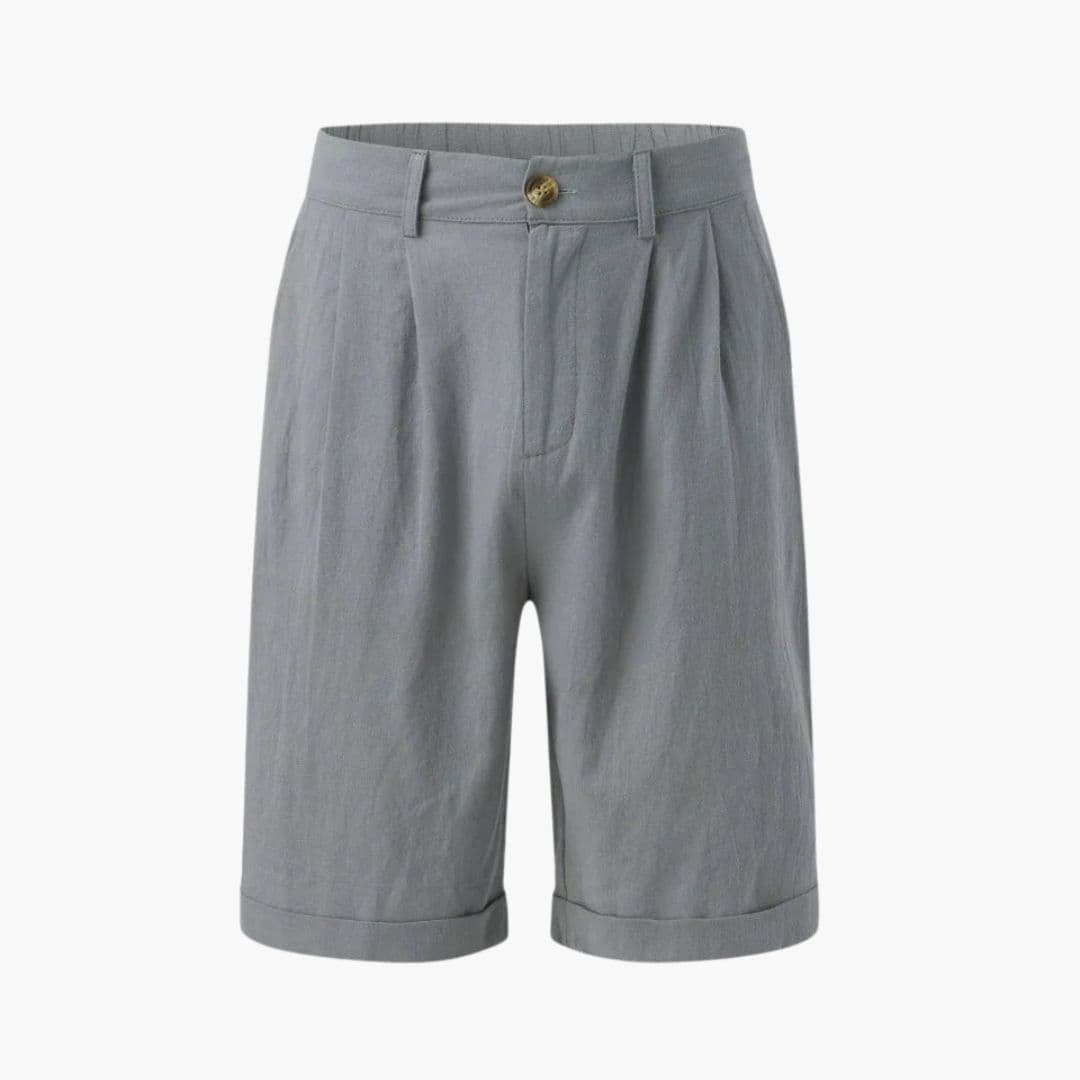 Ethan | Stylish Front Pleated Mens Chino Shorts 5