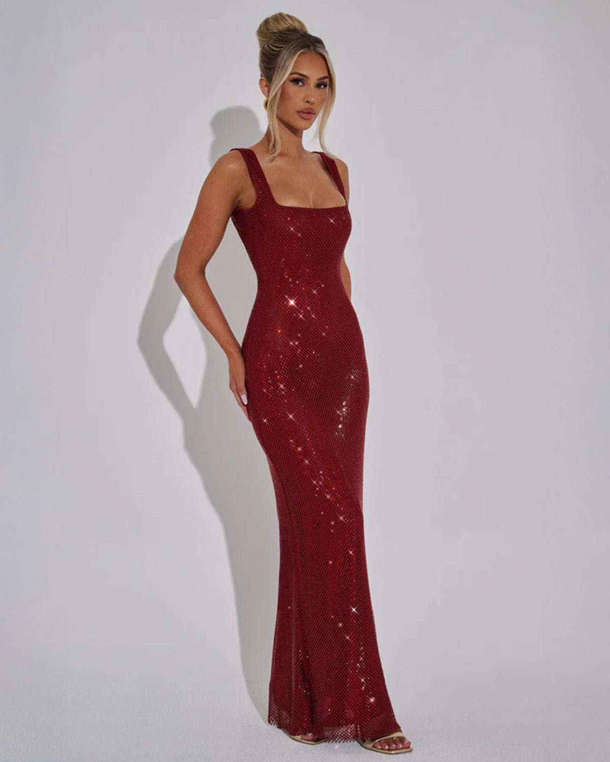 Evening Gown Women | Sequin Embellished & Open Back Glamour