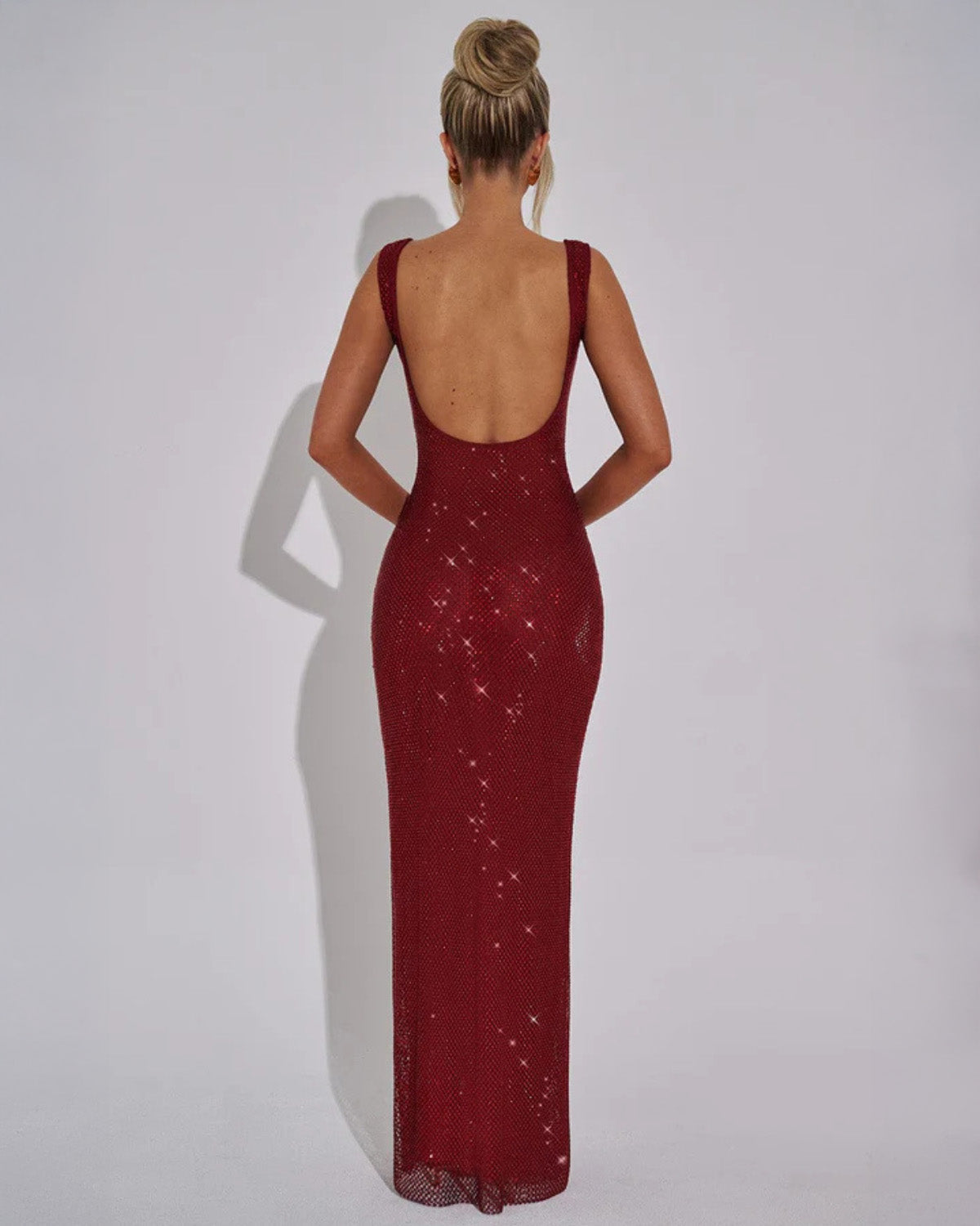 Evening Gown Women | Sequin Embellished & Open Back Glamour